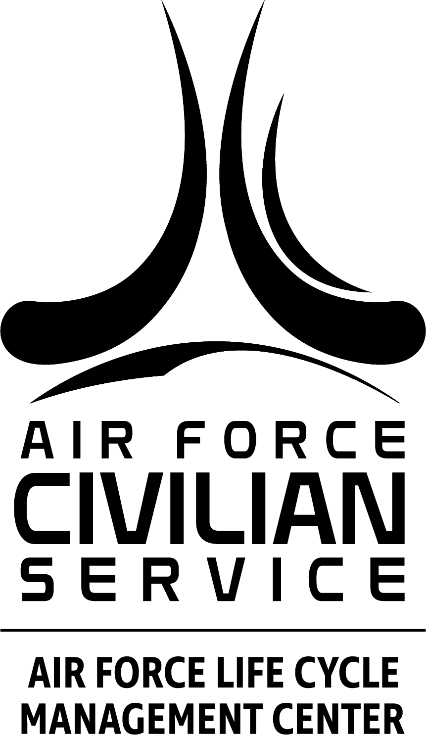 AFLCMC Logo Full Text Vertical Black